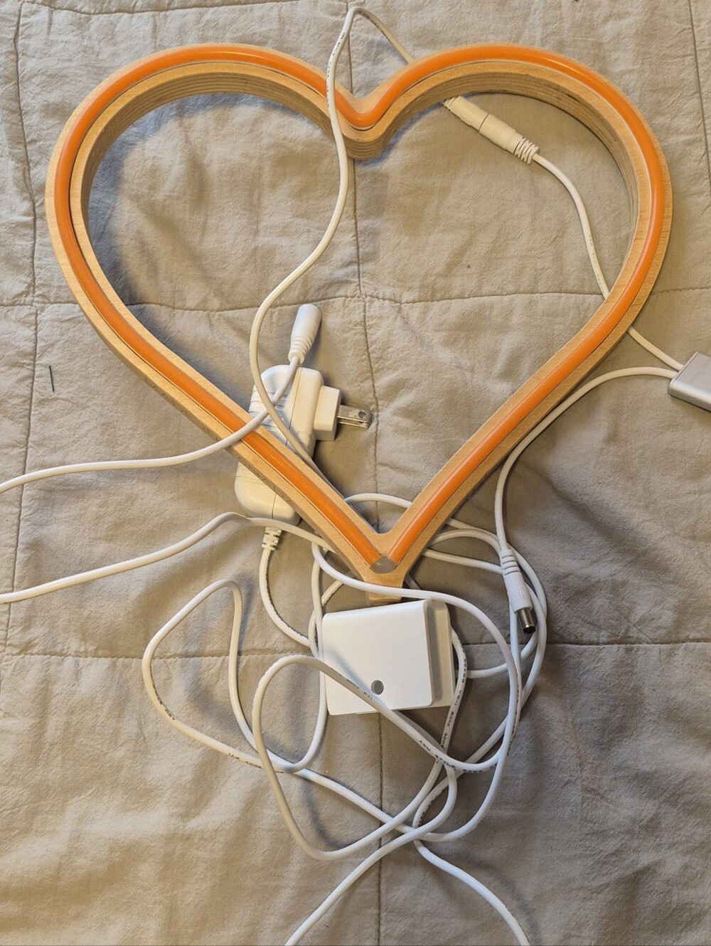Glowing Hearts Neon Hero Heart Window Light